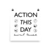 Action This day - Churchill - Poster