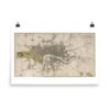 Regency London Map - 1807 - Edward Mogg - Poster