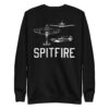 Spitfire Schematic Design Tribute Unisex Premium Sweatshirt