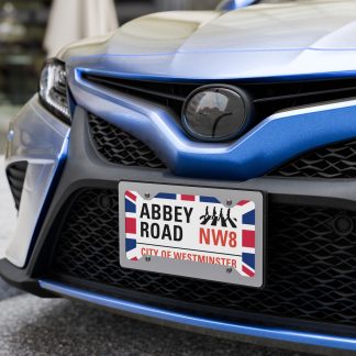 Abbey Road - Beatles Tribute British Union Jack Vanity license plate