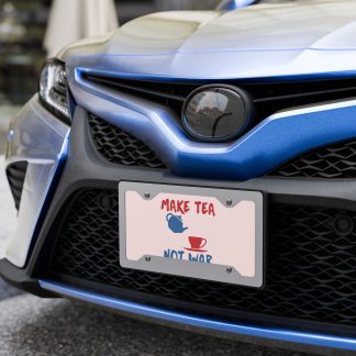 Make Tea, Not War - Vanity license plate