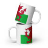 Welsh Flag White glossy mug