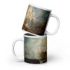 Battle of Trafalgar Turner Painting White glossy mug