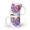 British At Heart White glossy mug