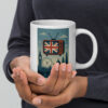 Great British Telly Book Cover Mug White glossy mug
