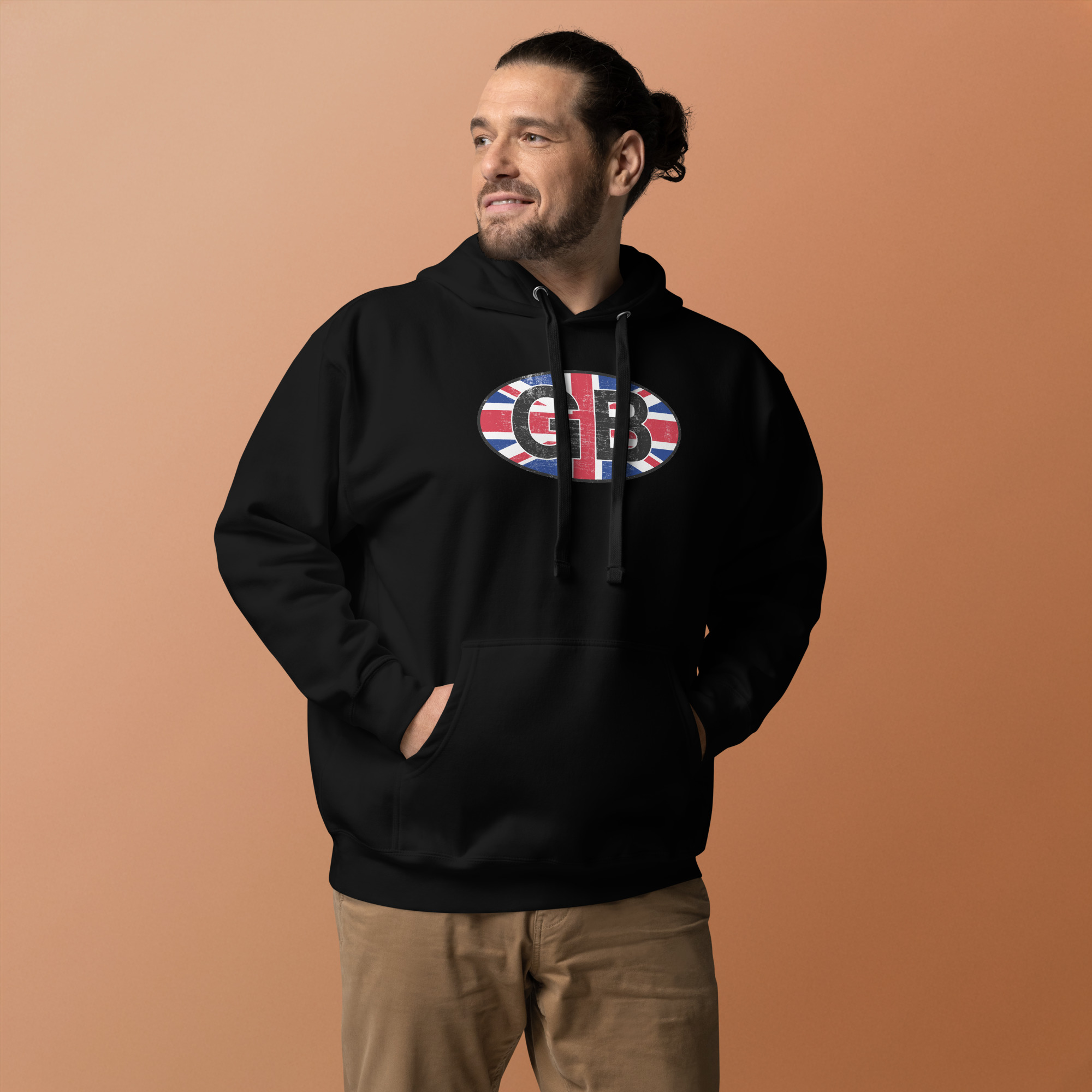 GB Car Sticker Tribute Unisex Hoodie - Image 3