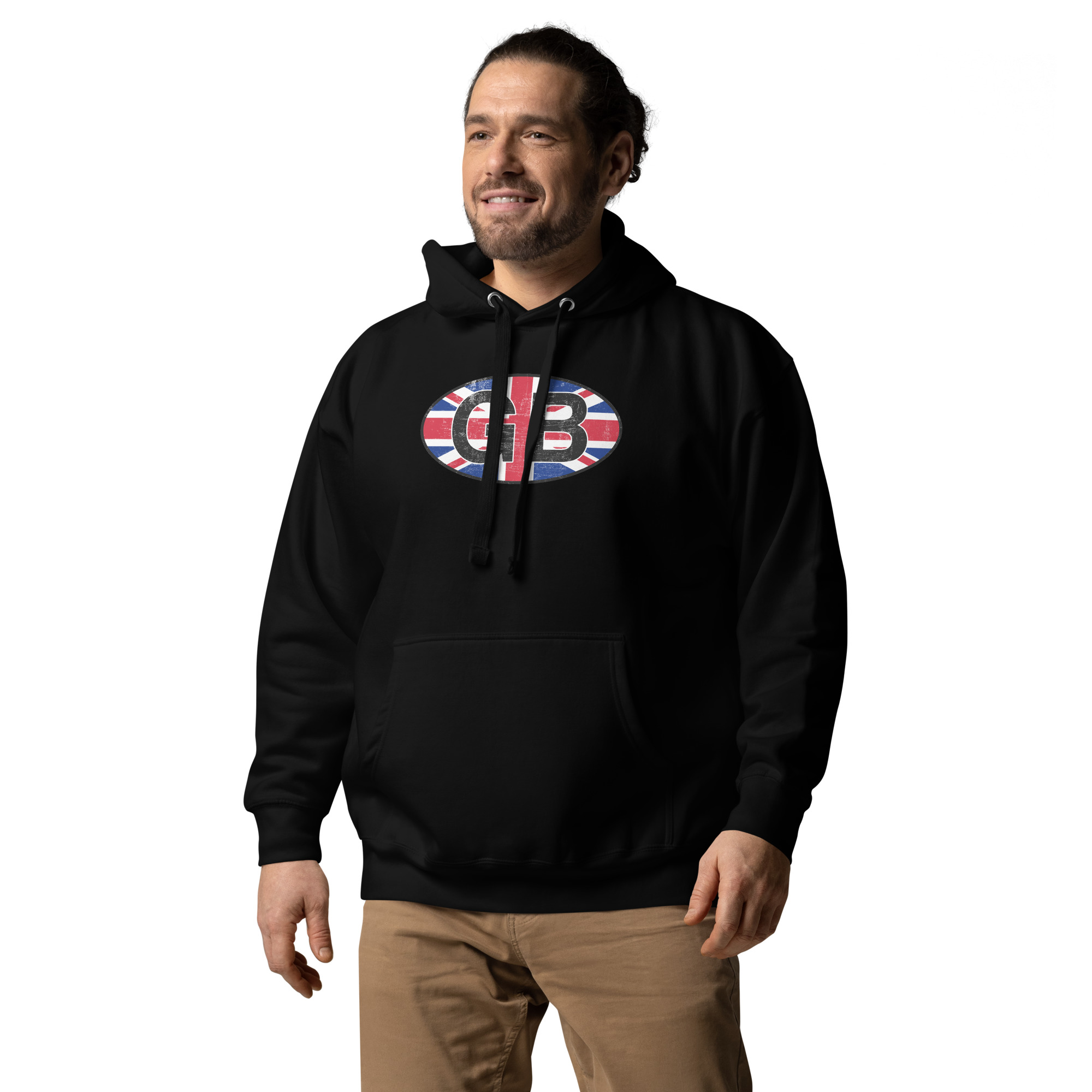 GB Car Sticker Tribute Unisex Hoodie - Image 2