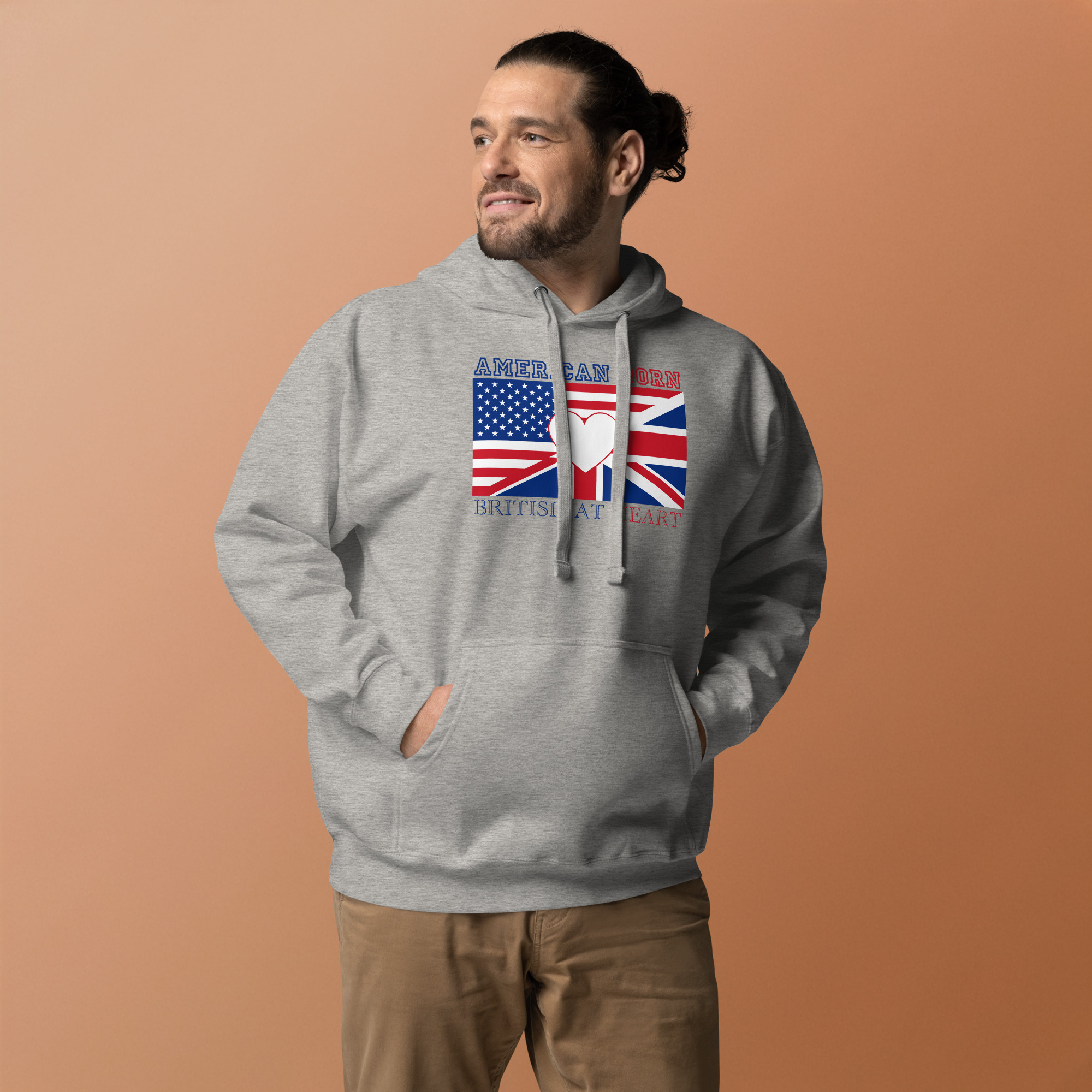 American Born, British At Heart Unisex Hoodie - Image 24