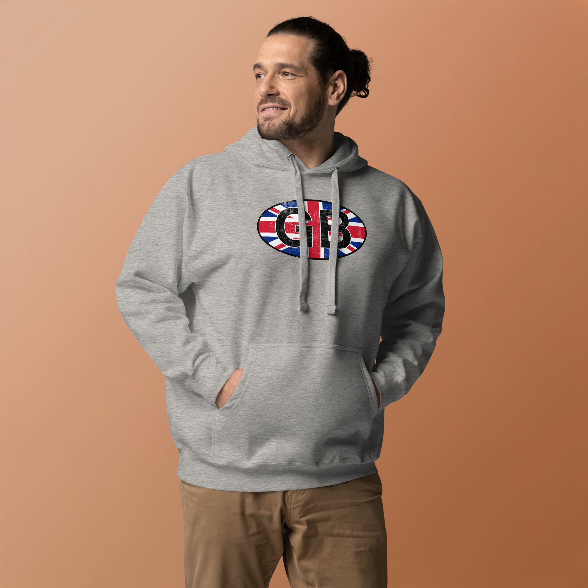 GB Car Sticker Tribute Unisex Hoodie - Image 27