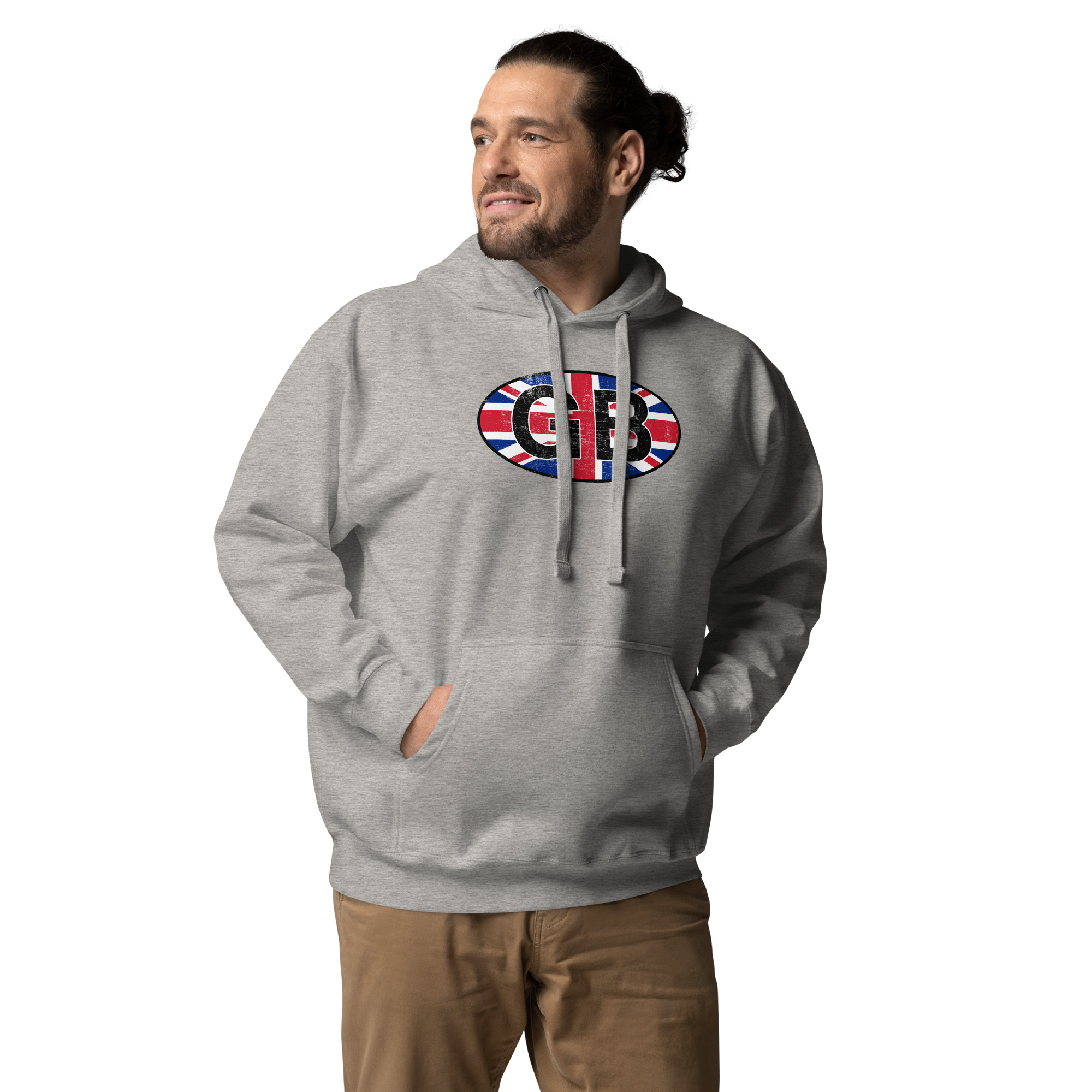 GB Car Sticker Tribute Unisex Hoodie - Image 25