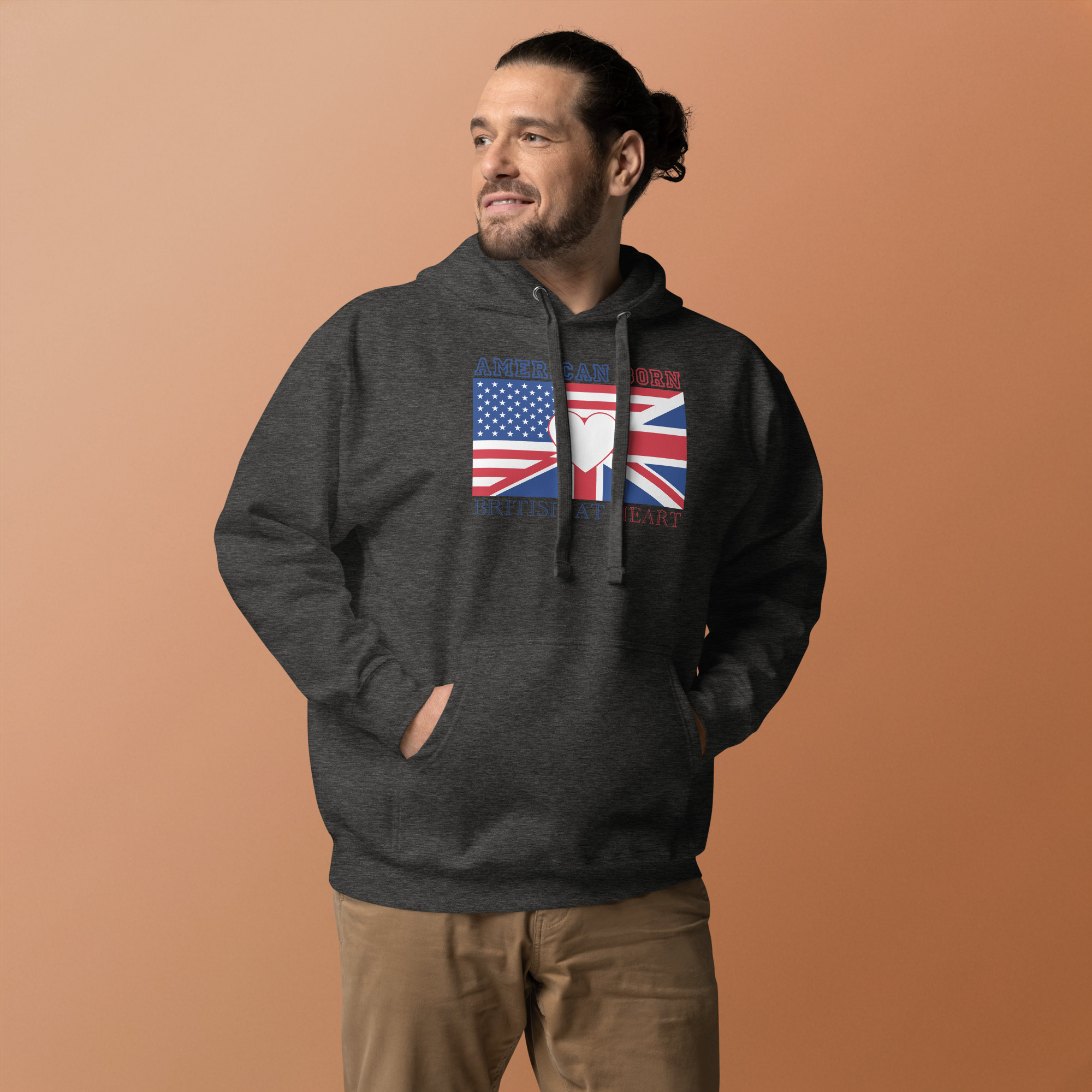 American Born, British At Heart Unisex Hoodie - Image 9