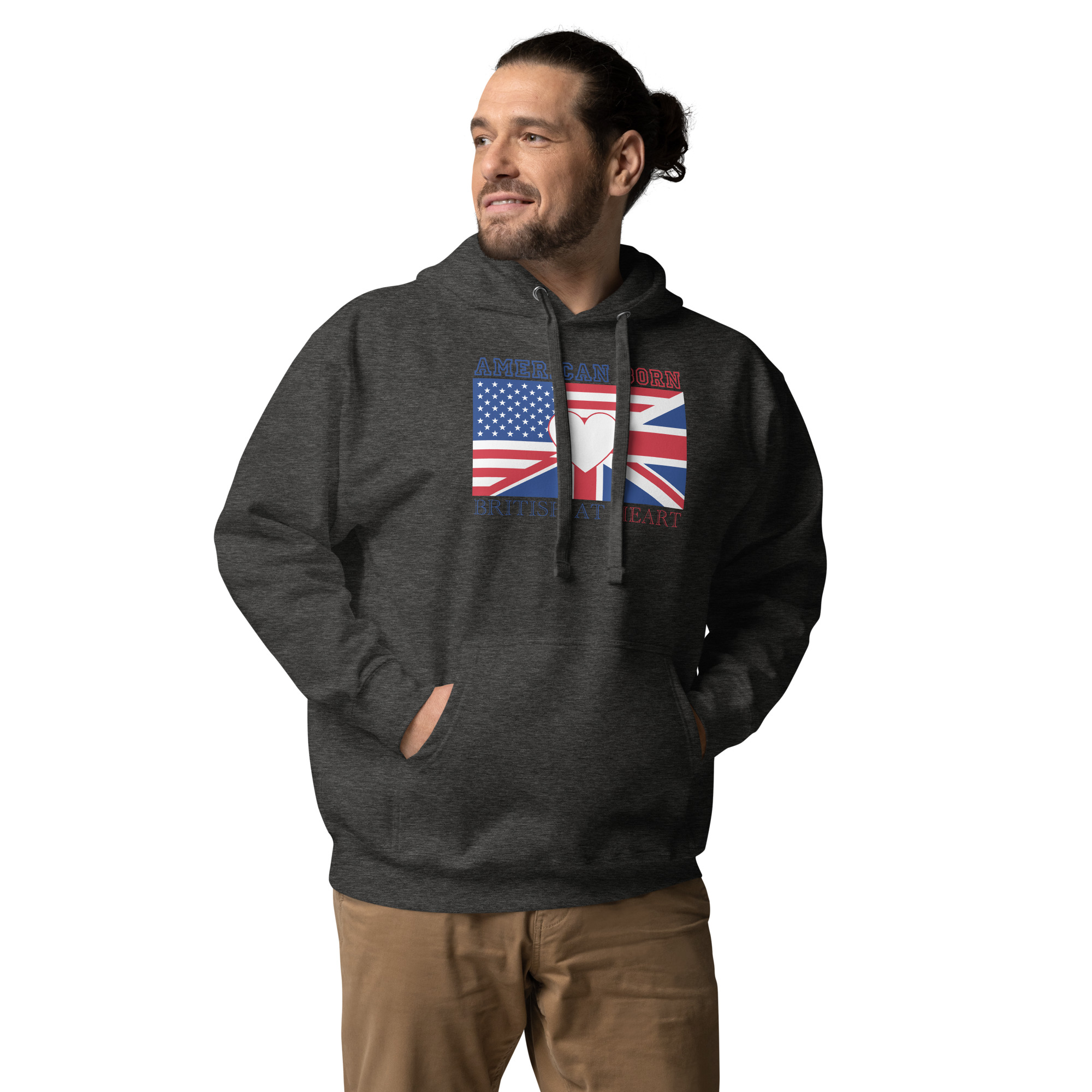 American Born, British At Heart Unisex Hoodie - Image 7