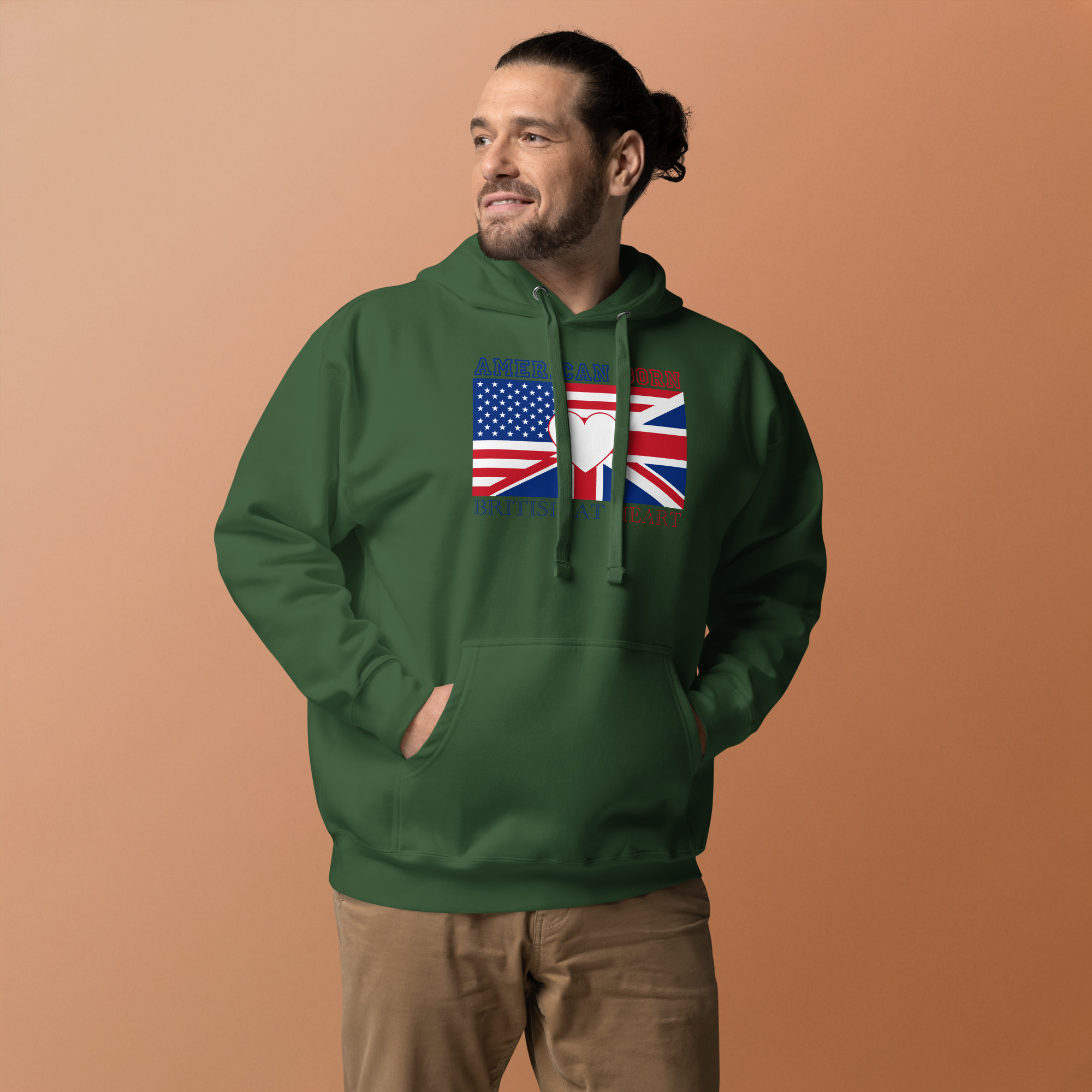 American Born, British At Heart Unisex Hoodie - Image 15