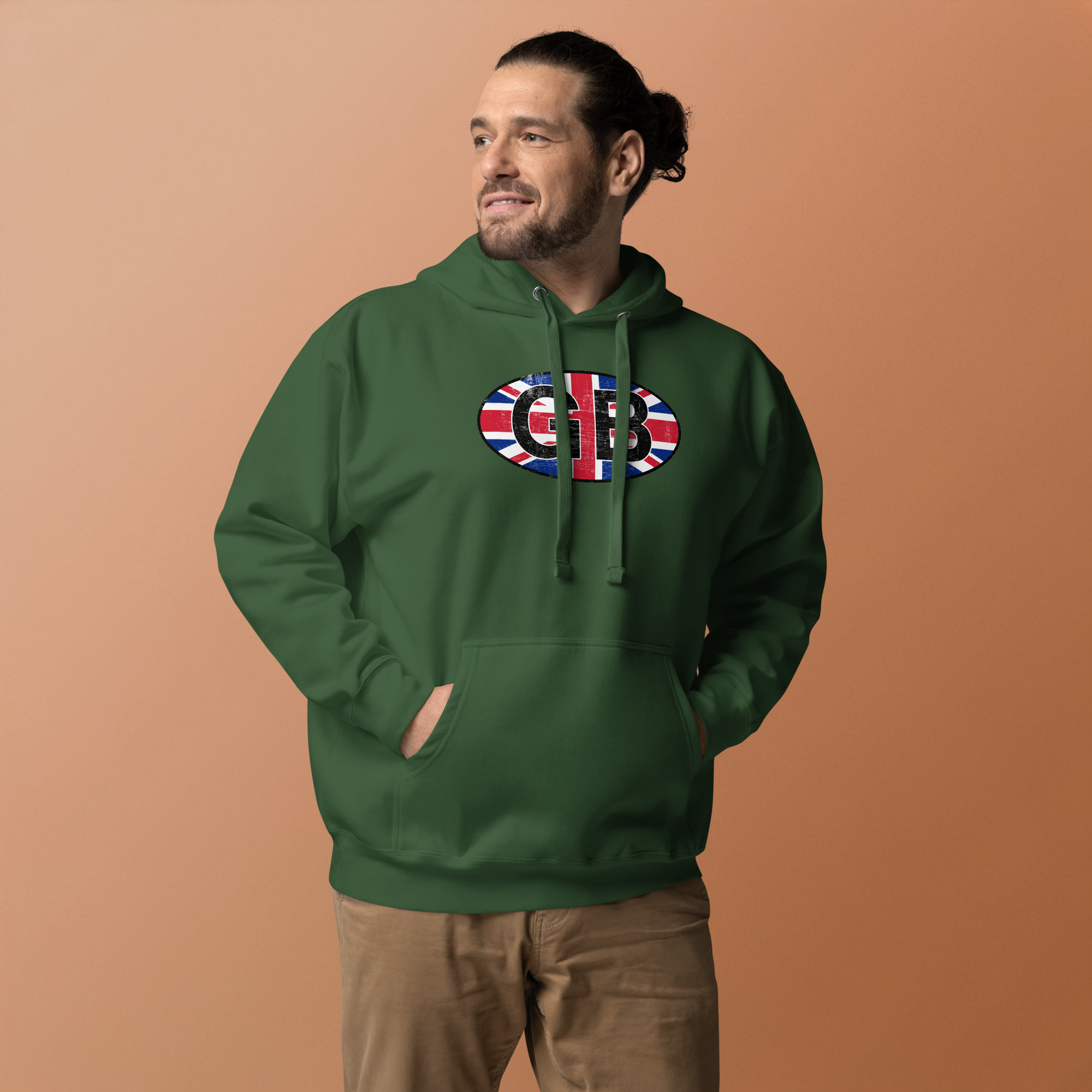 GB Car Sticker Tribute Unisex Hoodie - Image 21