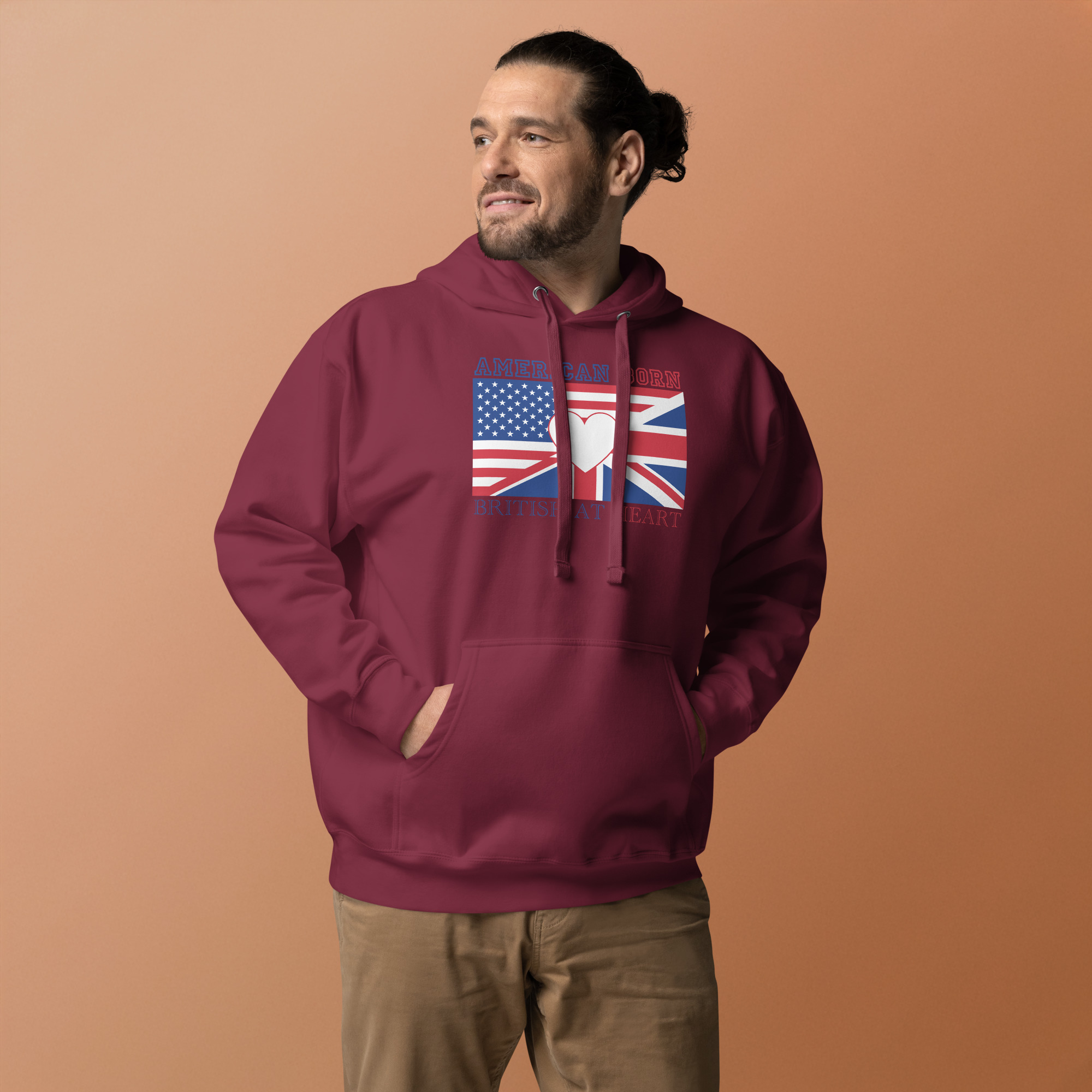 American Born, British At Heart Unisex Hoodie - Image 6