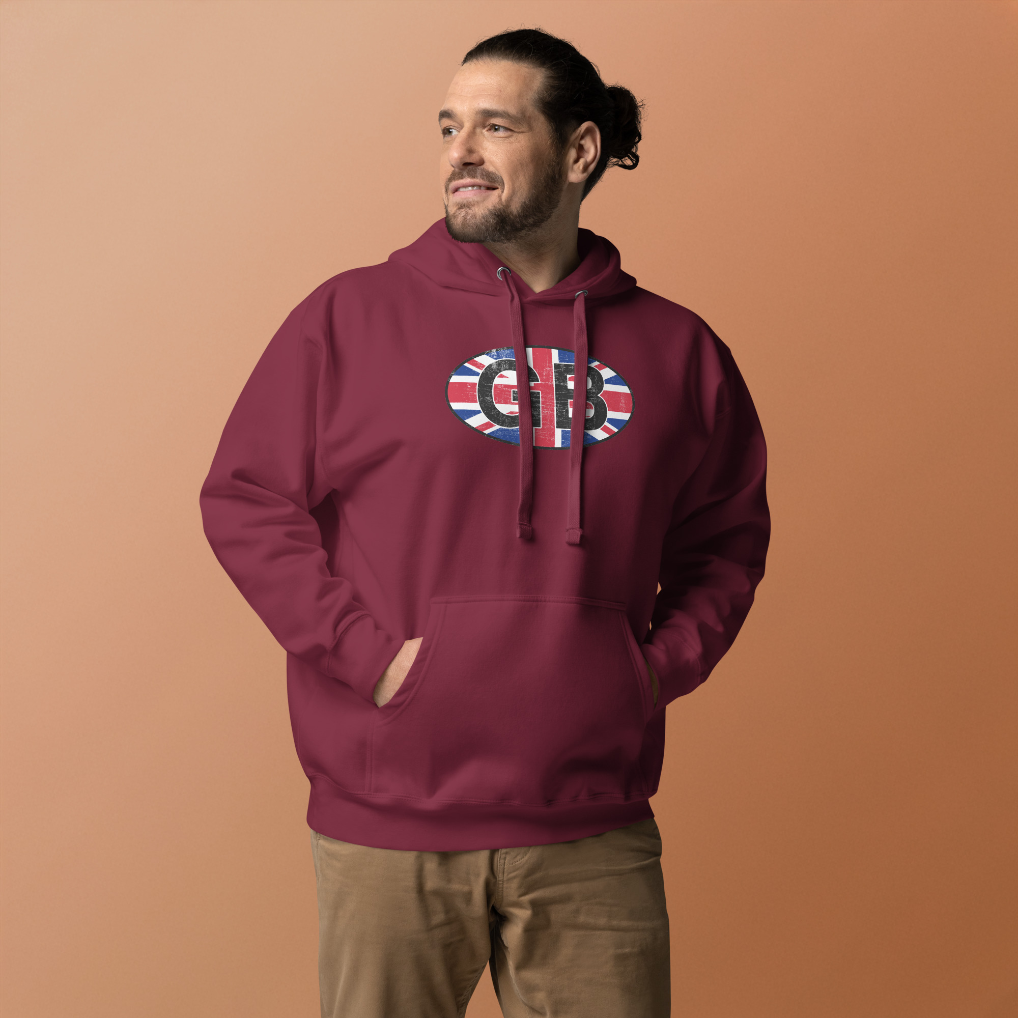 GB Car Sticker Tribute Unisex Hoodie - Image 9