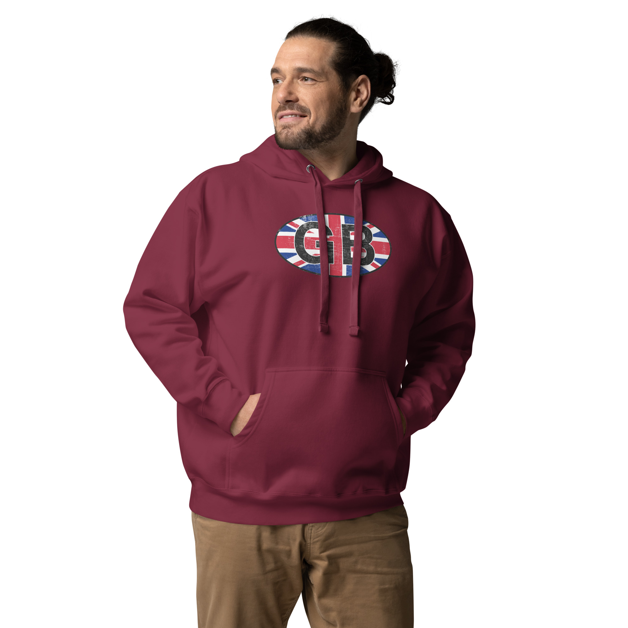 GB Car Sticker Tribute Unisex Hoodie - Image 7