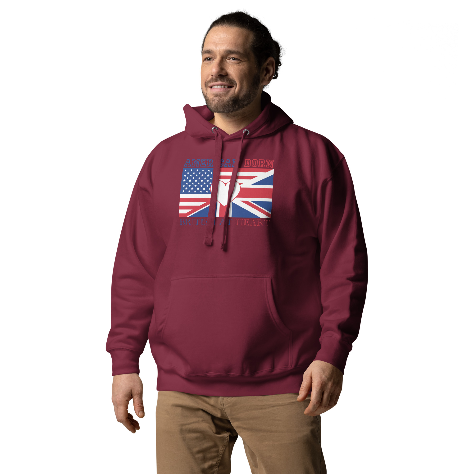 American Born, British At Heart Unisex Hoodie - Image 5