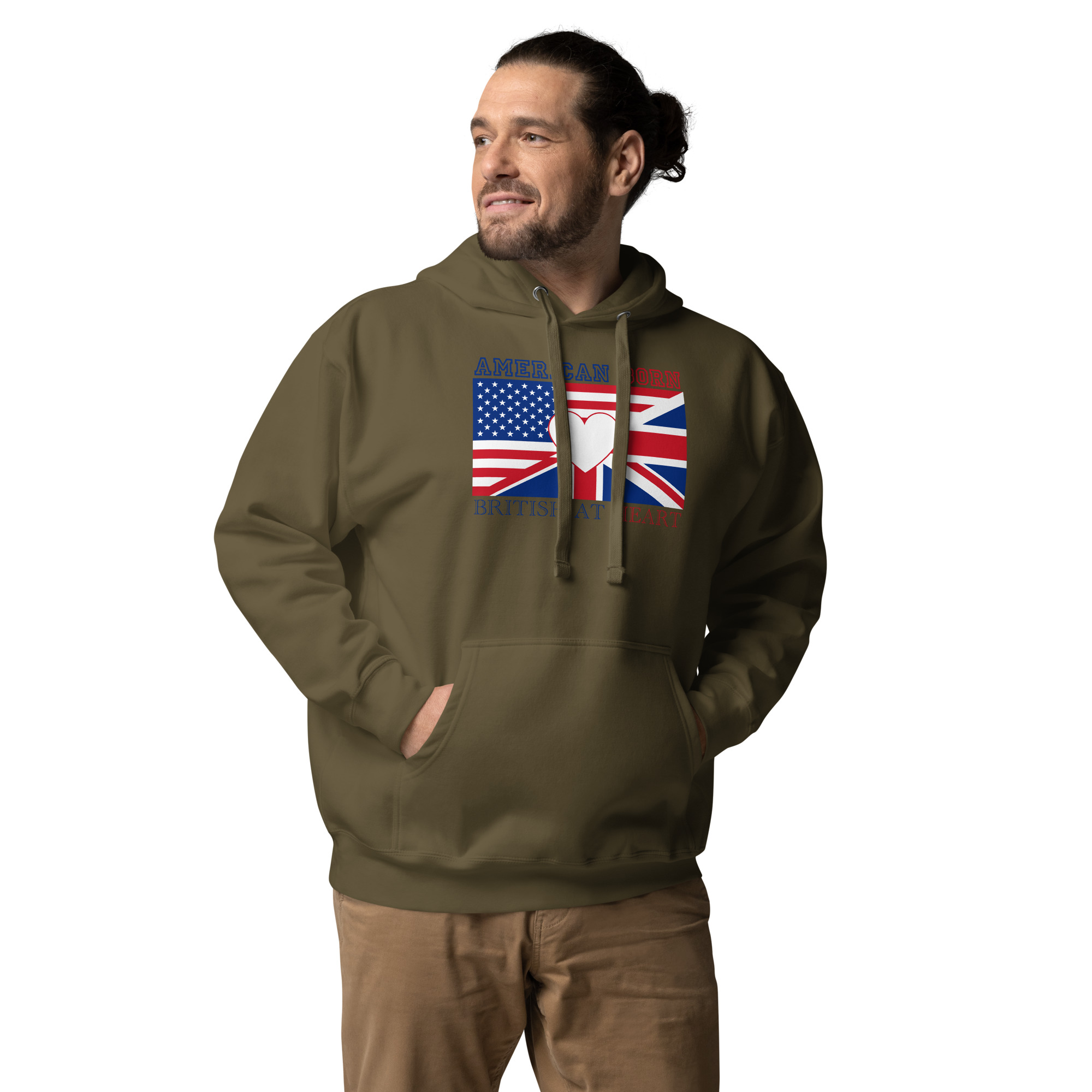 American Born, British At Heart Unisex Hoodie - Image 16