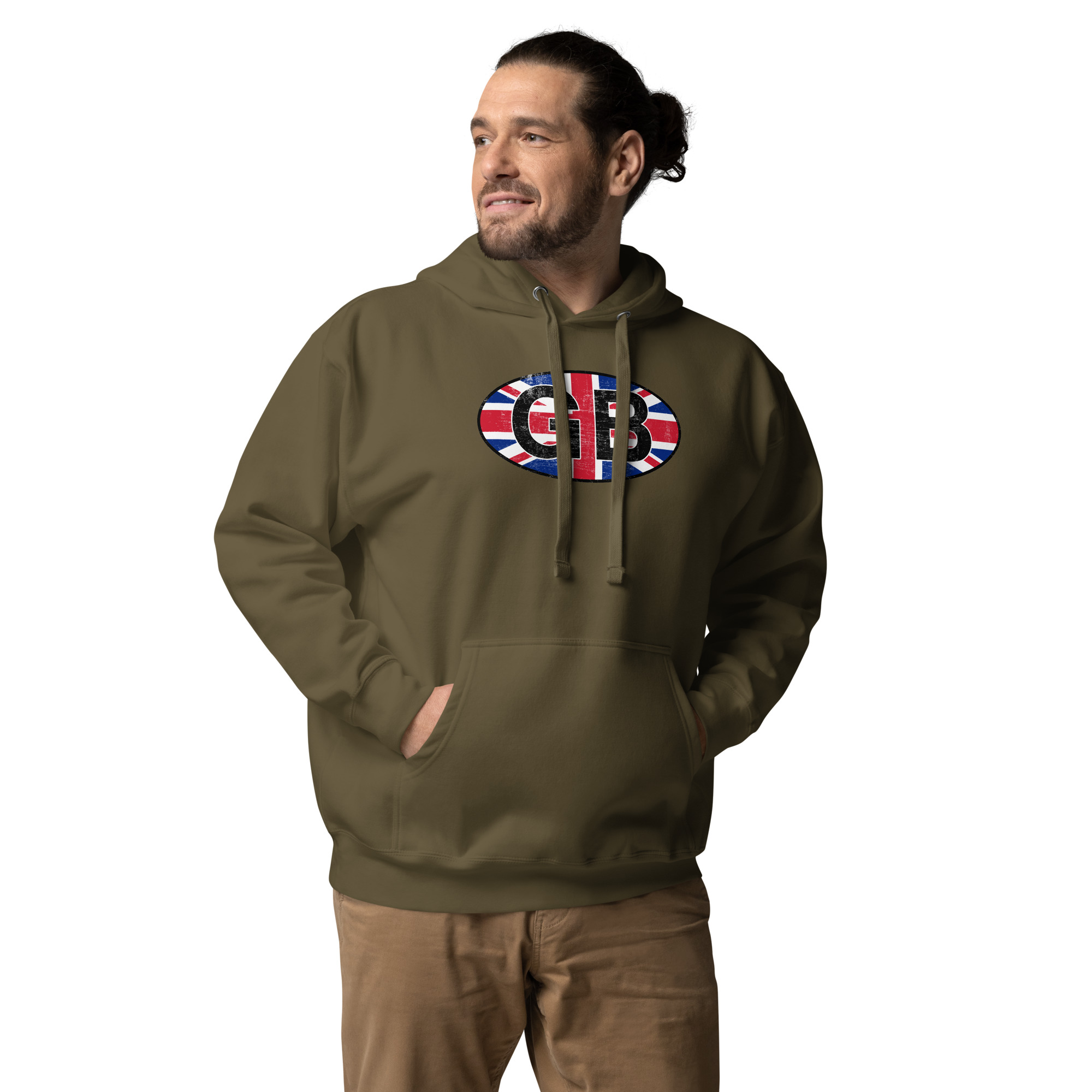 GB Car Sticker Tribute Unisex Hoodie - Image 22
