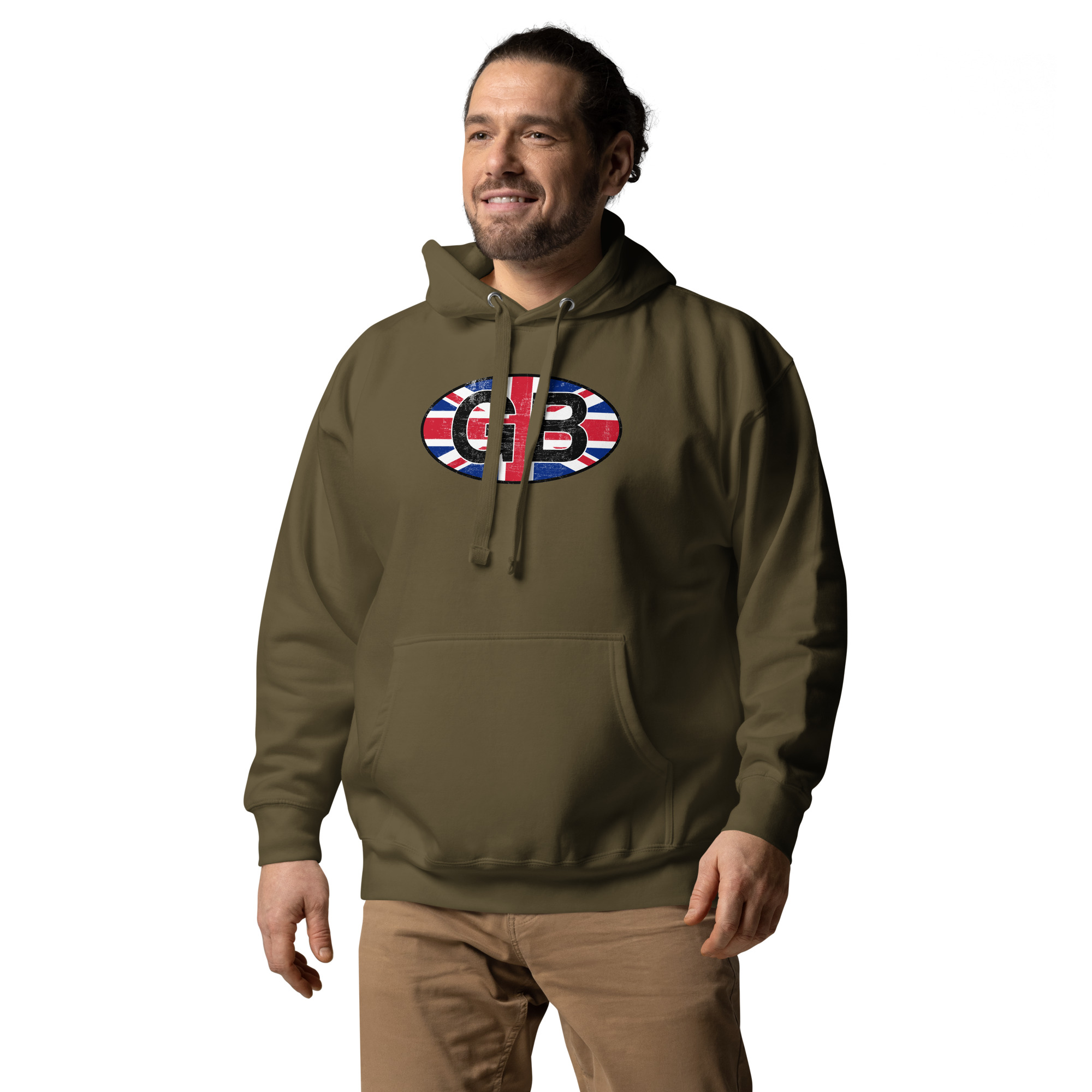 GB Car Sticker Tribute Unisex Hoodie - Image 23