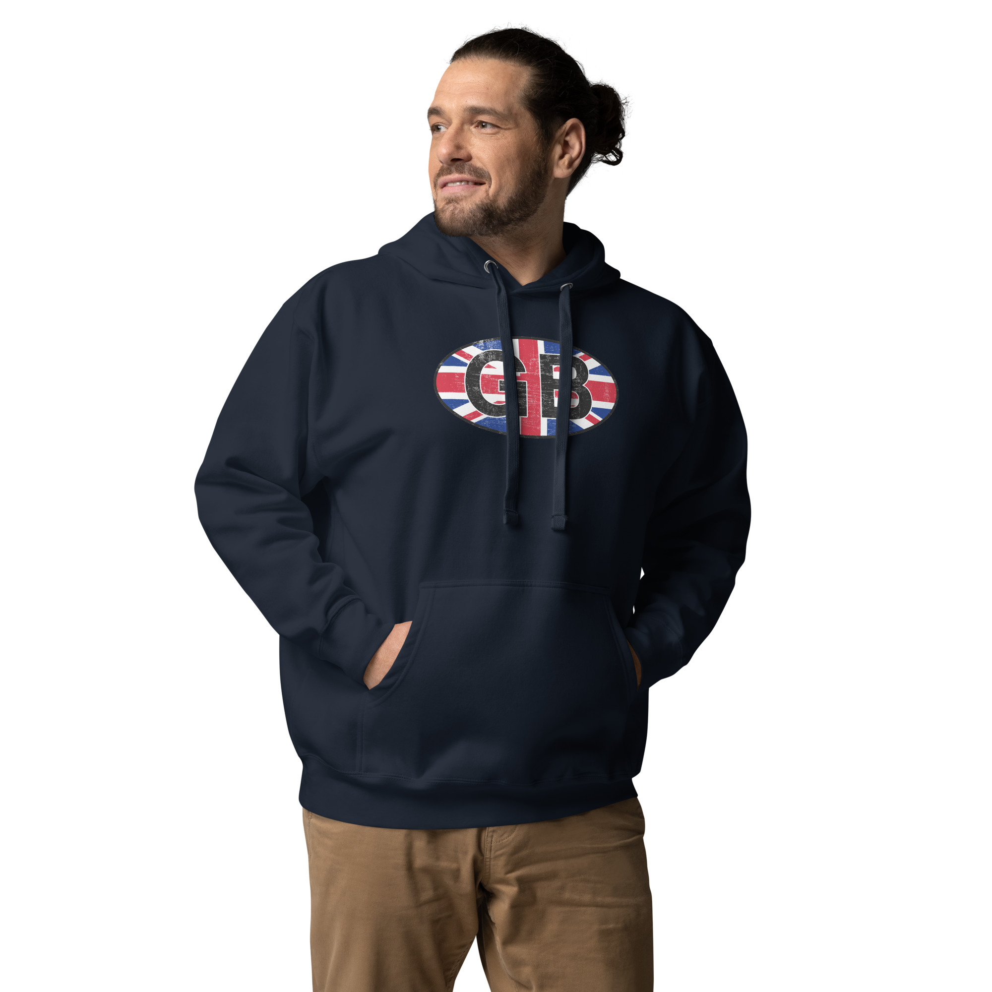 GB Car Sticker Tribute Unisex Hoodie - Image 4