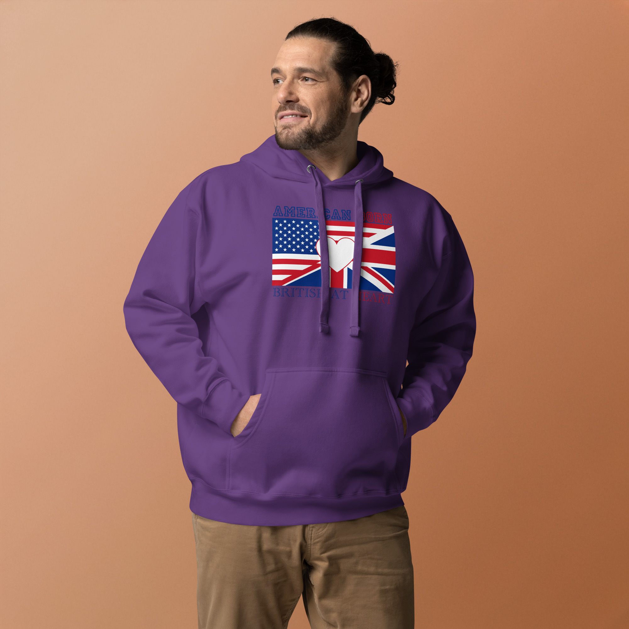 American Born, British At Heart Unisex Hoodie - Image 12