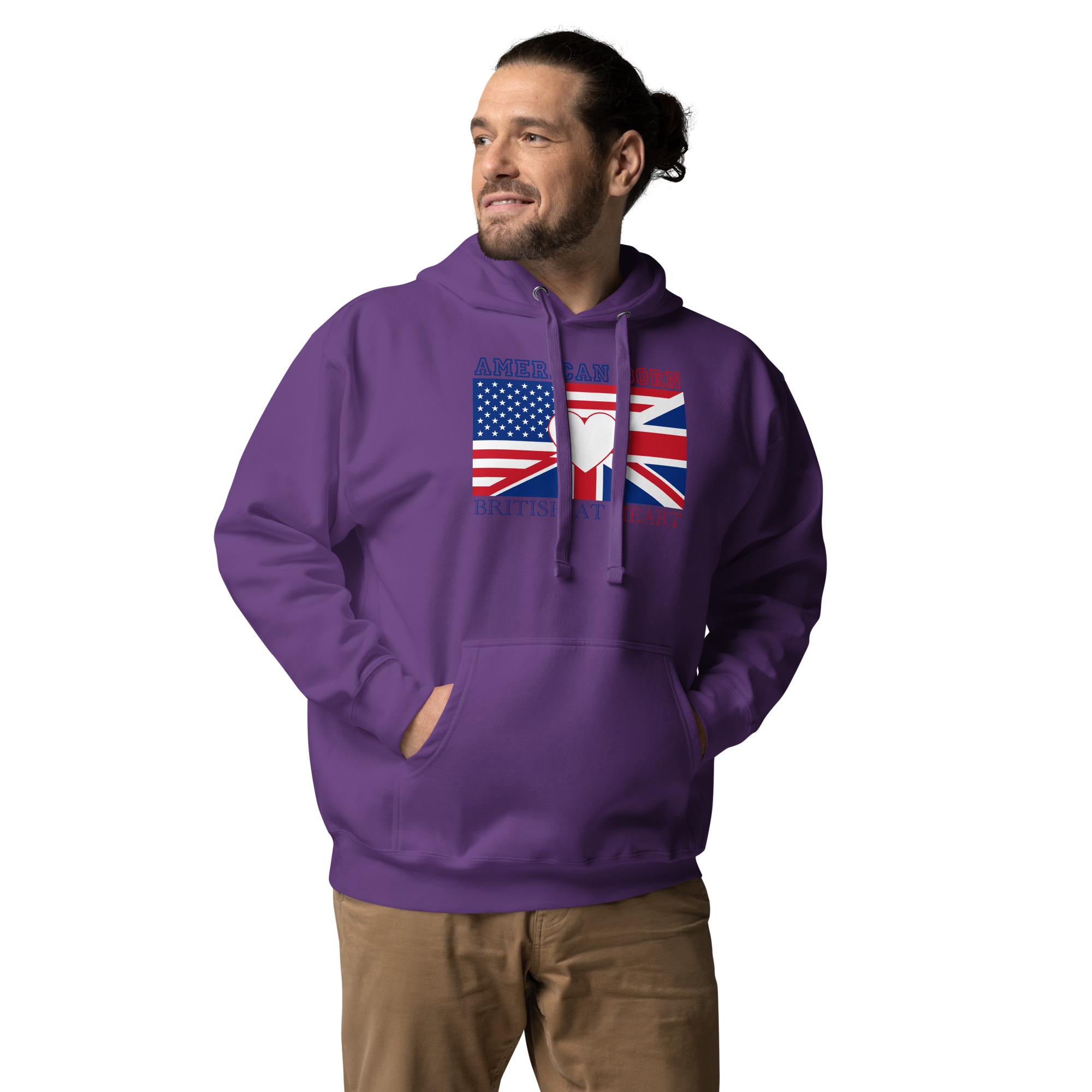 American Born, British At Heart Unisex Hoodie - Image 10