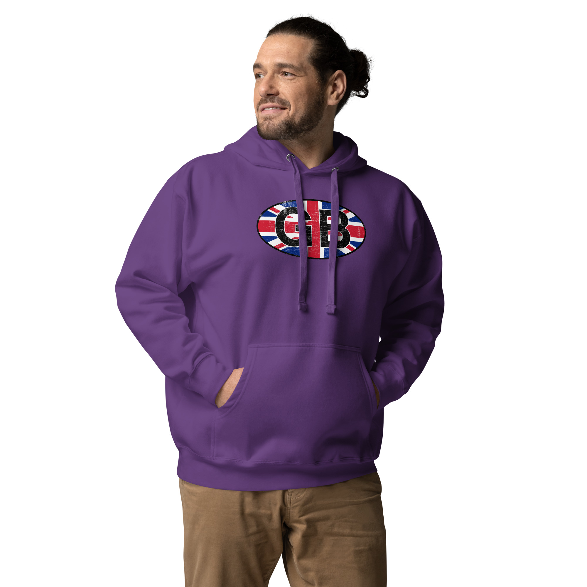 GB Car Sticker Tribute Unisex Hoodie - Image 16