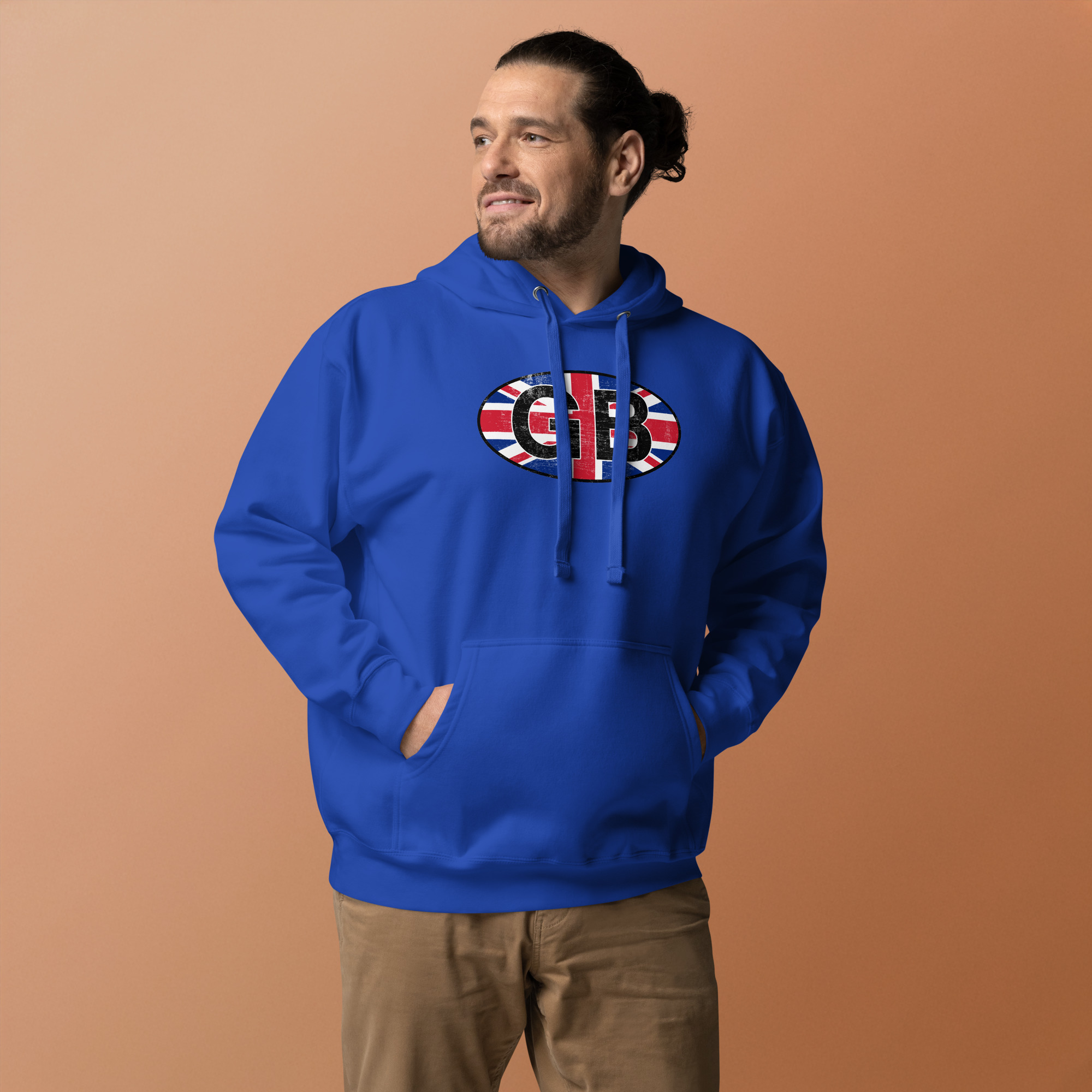 GB Car Sticker Tribute Unisex Hoodie - Image 15