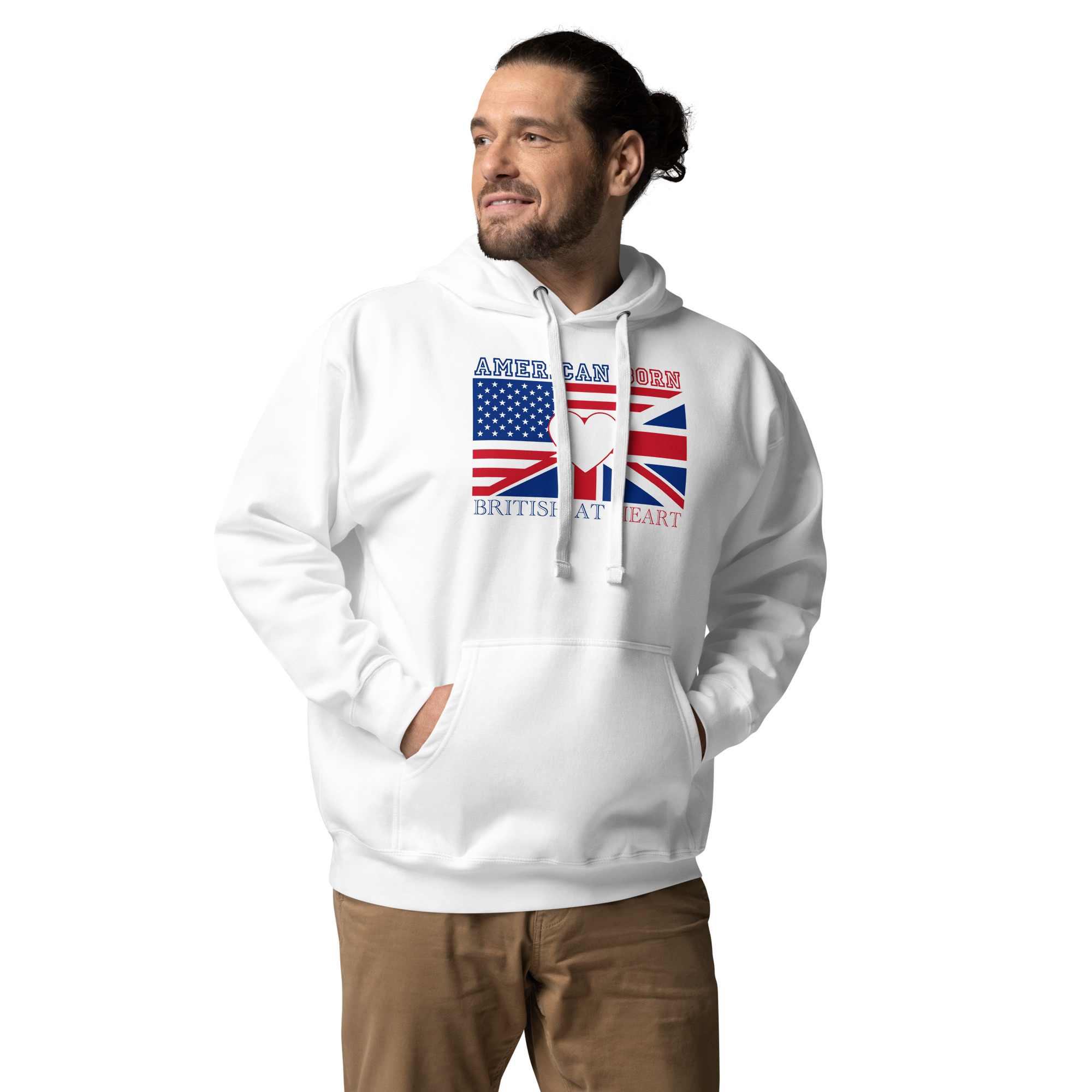 American Born, British At Heart Unisex Hoodie - Image 25