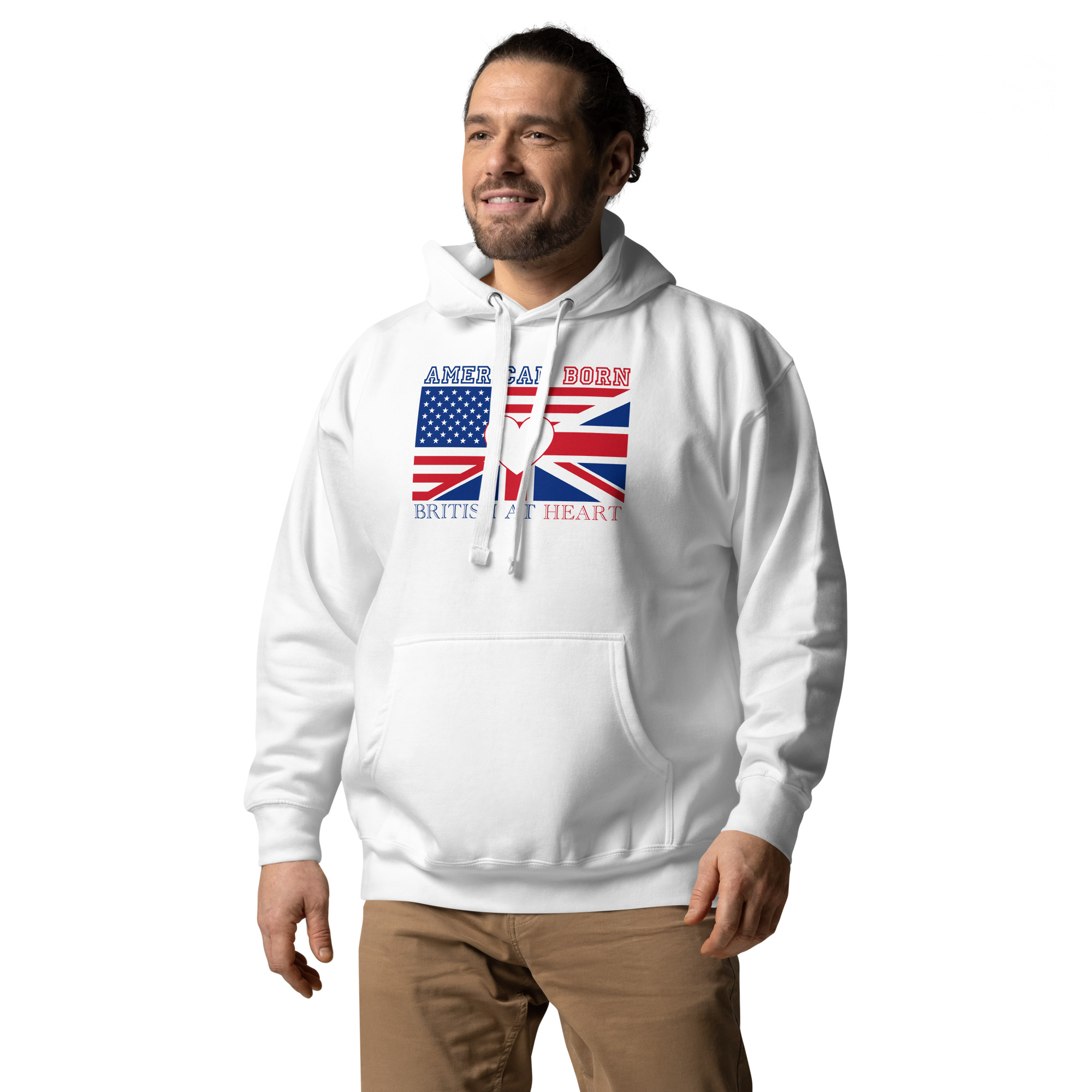 American Born, British At Heart Unisex Hoodie - Image 26